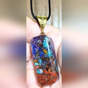 7 Chakra Orgone Energy Healing EMF Protection Pendant Necklace